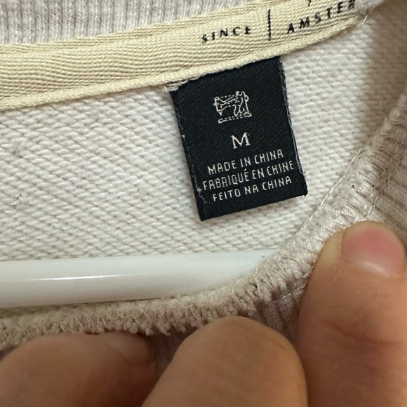 Scotch & Soda Cream and Black Crewneck Sweater Timeless Stripes - Picture 5 of 10